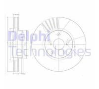 2x Disque de frein ventilé BG3189 DELPHI pour TOYOTA CELICA Coupé AVENSIS