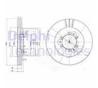 DELPHI BG3378 Disque de frein