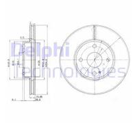 DELPHI BG3393 Disque de frein