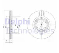 DELPHI BG3559 Disque de frein