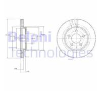 2x Disque de frein ventilé BG3594 DELPHI pour CHRYSLER DODGE PLYMOUTH