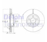 Disque de frein DELPHI BG3719 avant, ventilé, 2 pièce