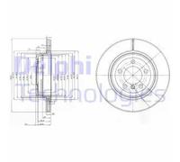 DELPHI BG3787 Disque de frein