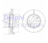 DELPHI BG3800 Disque de frein