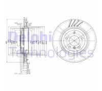 DELPHI BG3831 Disque de frein
