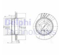 DELPHI BG3943 Disque de frein
