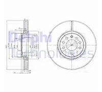 DELPHI BG3973 Disque de frein
