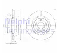 2x Disque de frein ventilé BG3997 DELPHI pour AUDI A4 B6 A4 B6 Avant A6 C6 A4 B7