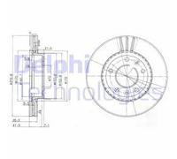 DELPHI BG4015 Disque de frein