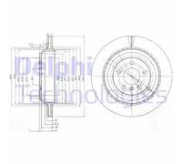 Delphi Disque de frein ventilé BG4030 2x pour Mercedes-Benz Mitsubishi