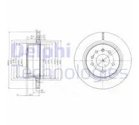2x Disque de frein ventilé BG4043 DELPHI pour OPEL OMEGA B OMEGA B Break