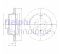 2x Disque de frein ventilé BG4069 DELPHI pour OPEL CHEVROLET