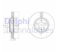 Disque de frein DELPHI BG4080C avant, ventilé, 2 pièce