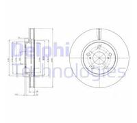 DELPHI BG4139C Disque de frein
