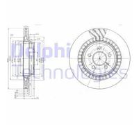 2x Disque de frein ventilé BG4144 DELPHI pour MERCEDES-BENZ CLASSE S SL