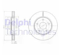 2x Disque de frein ventilé BG4248 DELPHI pour DODGE FIAT VW CHRYSLER