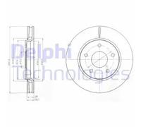 DELPHI BG4248 Disque de frein