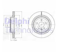 2x Disque de frein ventilé BG4270 DELPHI pour VOLVO XC60 I SUV XC60 I VAN
