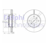 2x Disque de frein ventilé BG4274 DELPHI pour ASTON MARTIN TOYOTA