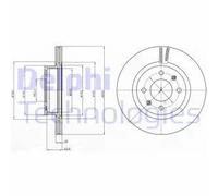 Disque de frein DELPHI BG4295 avant, ventilé, 2 pièce