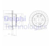 DELPHI BG4331 Disque de frein