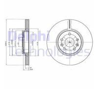 Delphi Disques de frein avant BG4338 – Jeu de 2
