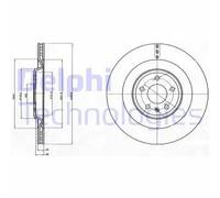 2 x DELPHI BG4387C Disque de frein pour AUDI