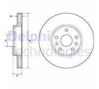 DELPHI BG4667C Disque de frein