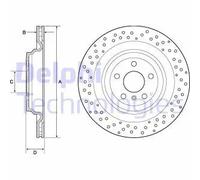 DELPHI BG4699C Disque de frein