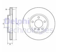 DELPHI BG4771C Disque de frein