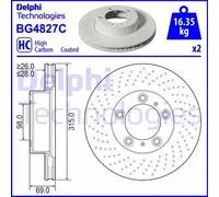 DELPHI BG4827C Disque de frein