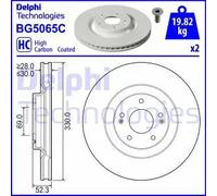 DELPHI BG5065C Disque de frein