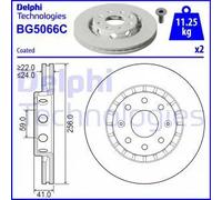 DELPHI BG5066C Disque de frein