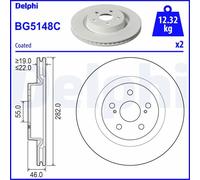 Disque de frein DELPHI BG5148C
