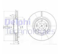DELPHI BG9016 Disque de frein