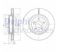 DELPHI BG9050 Disque de frein