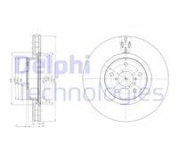 DELPHI BG9055 Disque de frein