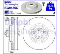 DELPHI BG9486C Disque de frein