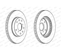 FERODO DDF1620C Disque de frein