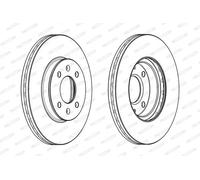 2x Disque de frein ventilé DDF2089C FERODO pour KIA HYUNDAI
