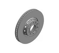 2x Disque de frein ventilé de l'extérieur 100.1231.20 ZIMMERMANN pour AUDI A8 D2