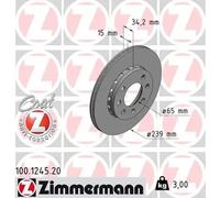 ZIMMERMANN 100.1245.20 Disque de frein