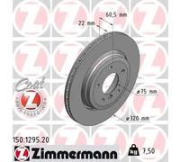 1x Disque de frein ZIMMERMANN 150.1295.20 convient pour BMW