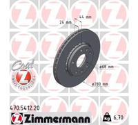 Disque de frein ZIMMERMANN 470.5412.20