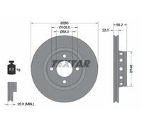 TEXTAR 92060600 Disque de frein