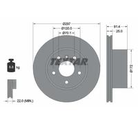 Disque de frein TEXTAR 92129700