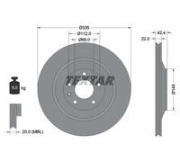 TEXTAR 92177005 Disque de frein
