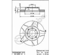 Disque de frein BREMBO MAX 09.5285.75, 1 pièce
