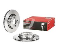 2x Disque de frein ventilé de l'intérieur 09.7821.10 BREMBO pour AUDI COUPE B3