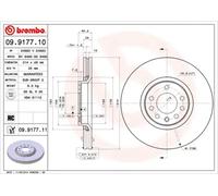 BREMBO 09.9177.11 Disque de frein